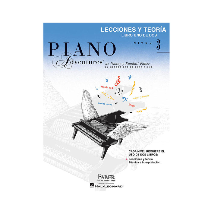Libro Hal Leonard Faber Piano Adventures Edición Español - Lecciones y Teoría Libro Uno de Dos Nivel 3