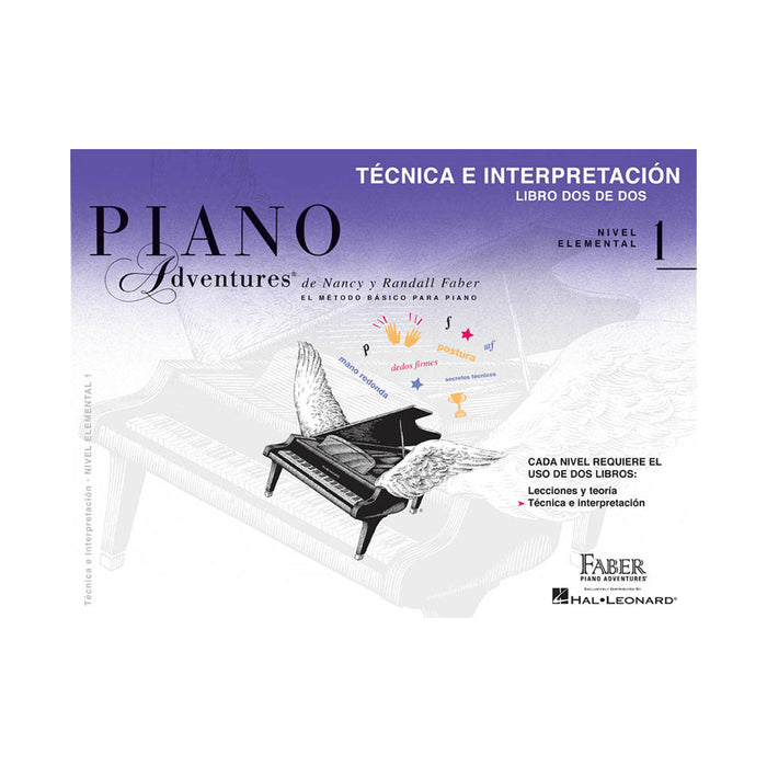 Libro Hal Leonard Faber Piano Adventures - Técnica e Interpretación Libro Dos de Dos Nivel Elemental 1