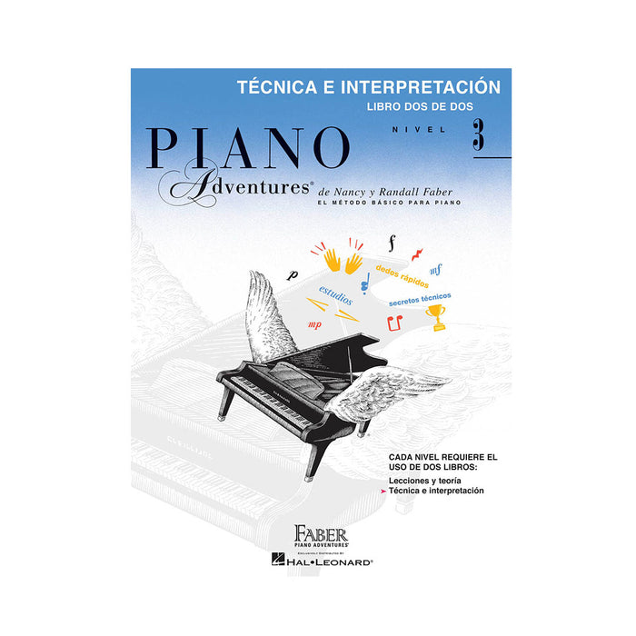 Libro Hal Leonard Faber Piano Adventures Edición Español - Técnica e Interpretación Libro Dos de Dos Nivel 3