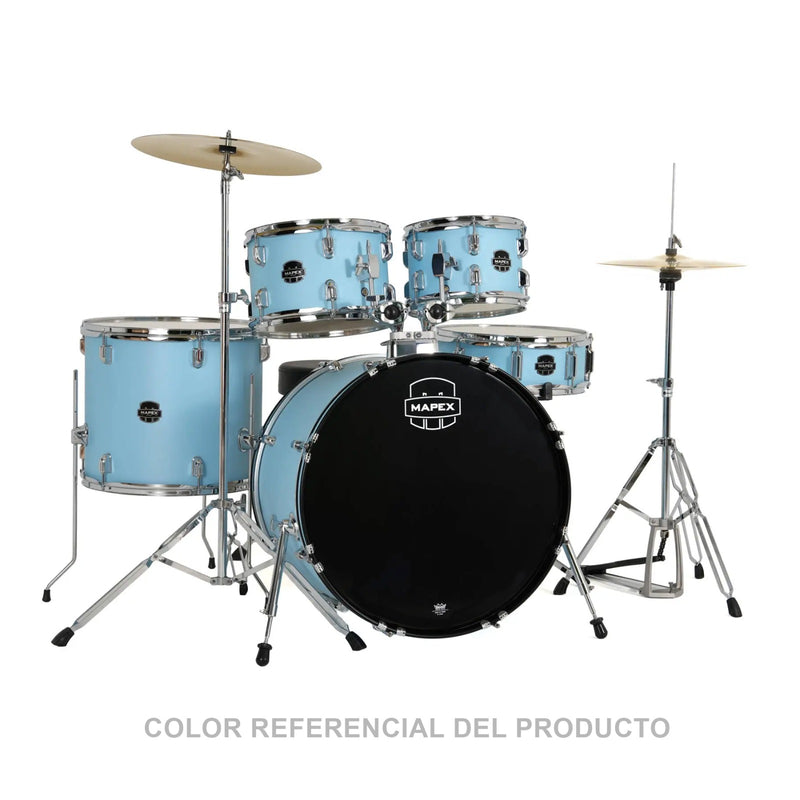 Batería Acústica Mapex Comet Shell Pack de 5 piezas CM5294FTCFL-SC - Lake Blue (INCLUYE HARDWARE Y PLATILLOS)