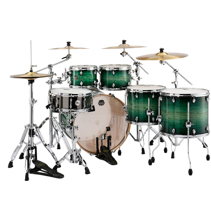 Batería Acústica Mapex Armory - Emerald Burst, Shell Pack de 6 piezas AR628SFUFG (NO INCLUYE HARDWARE NI PLATILLOS)
