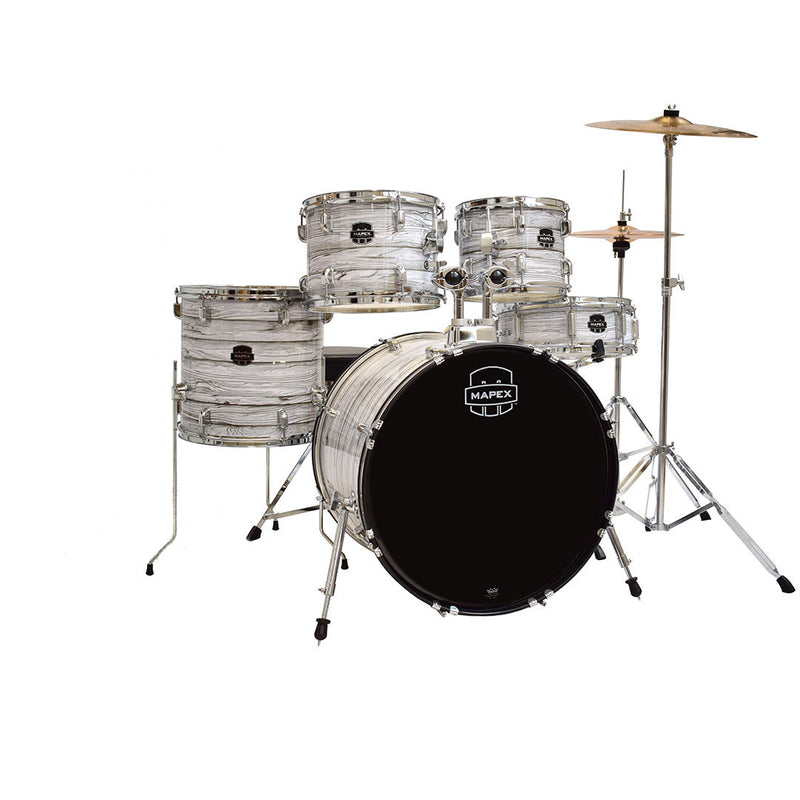 Batería Acústica Mapex Prodigy LTPDG5294FTCFI Shell Pack de 5 piezas - White Wood Grain