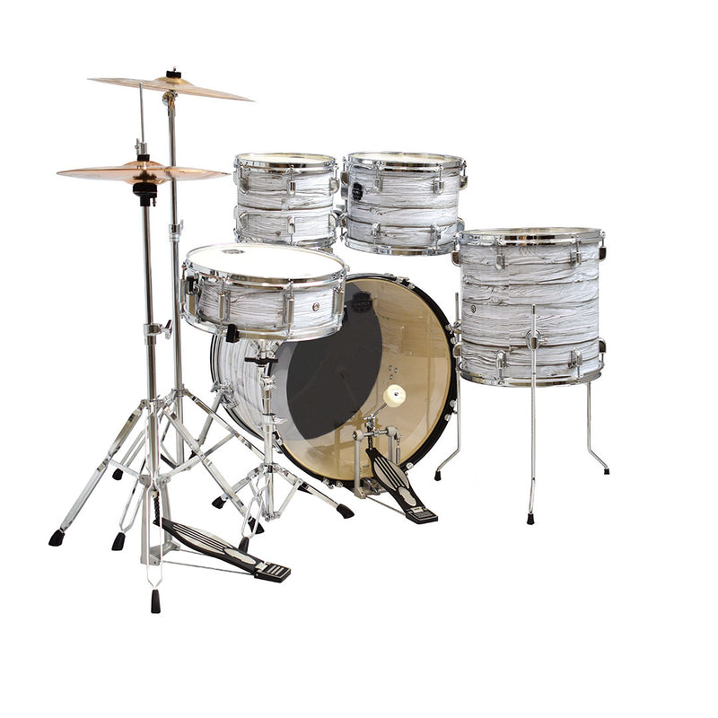 Batería Acústica Mapex Prodigy LTPDG5294FTCFI Shell Pack de 5 piezas - White Wood Grain
