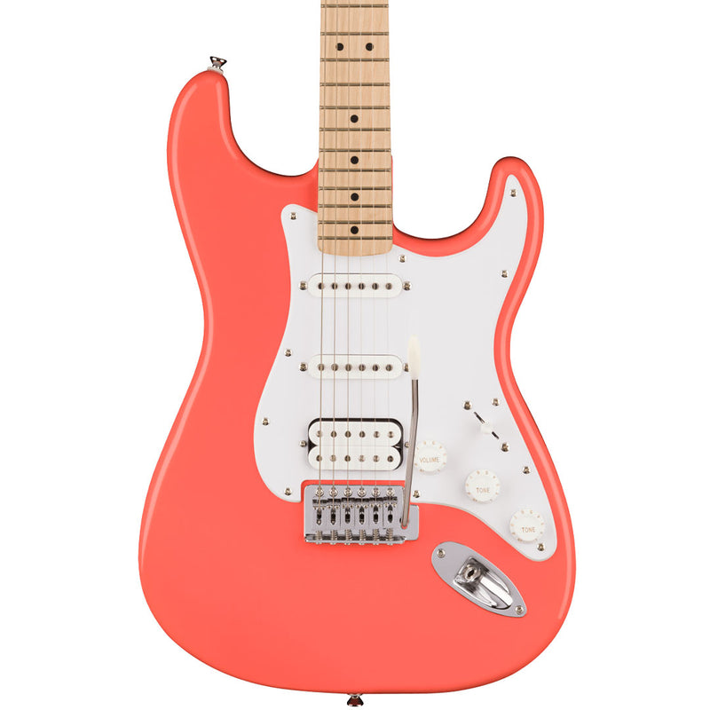 Guitarra Eléctrica Squier Sonic Stratocaster HSS con mástil de Maple - Tahitian Coral