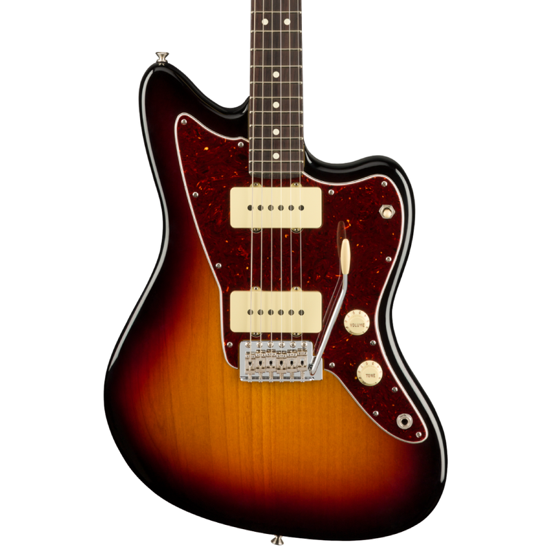 Guitarra Eléctrica FenderAmerican Performer Jazzmaster® con diapasón de Palo Rosa - 3 Tone Sunburst
