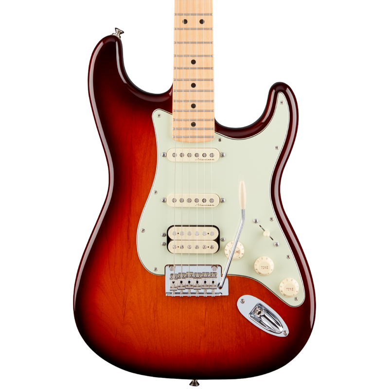 Guitarra Eléctrica Fender Deluxe Stratocaster HSS con mástil de Maple - Tobacco Sunburst