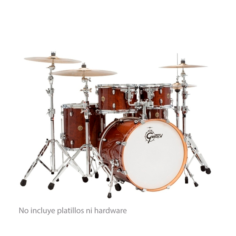 Batería Acústica Gretsch Catalina Maple de 5 piezas Walnut Glaze-CM1-E605-WG (NO INCLUYE HARDWARE NI PLATILLOS)