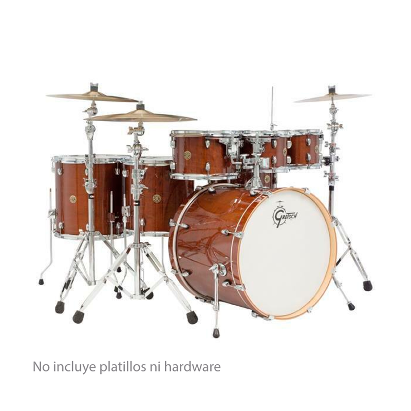 Batería Acústica Gretsch Catalina Maple de 7 piezas Walnut Glaze-CM1-E826P-WG (NO INCLUYE HARDWARE NI PLATILLOS)