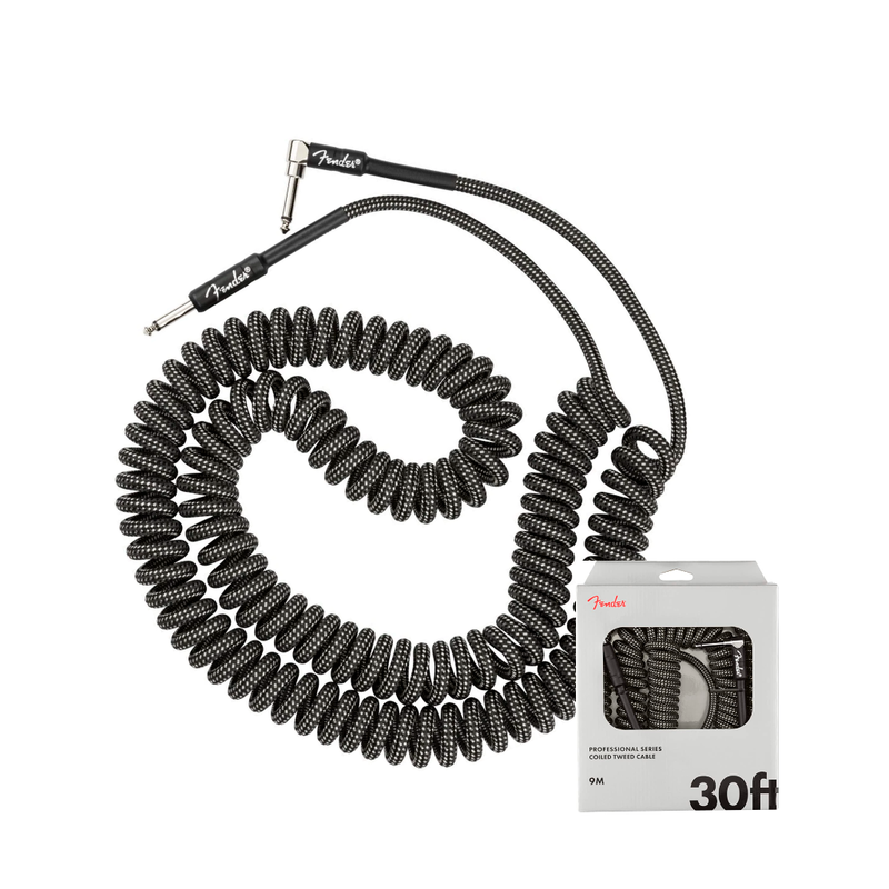 Cable Conexión Fender Pro Coil Cable 30' Gray Tweed - 9 Mtr