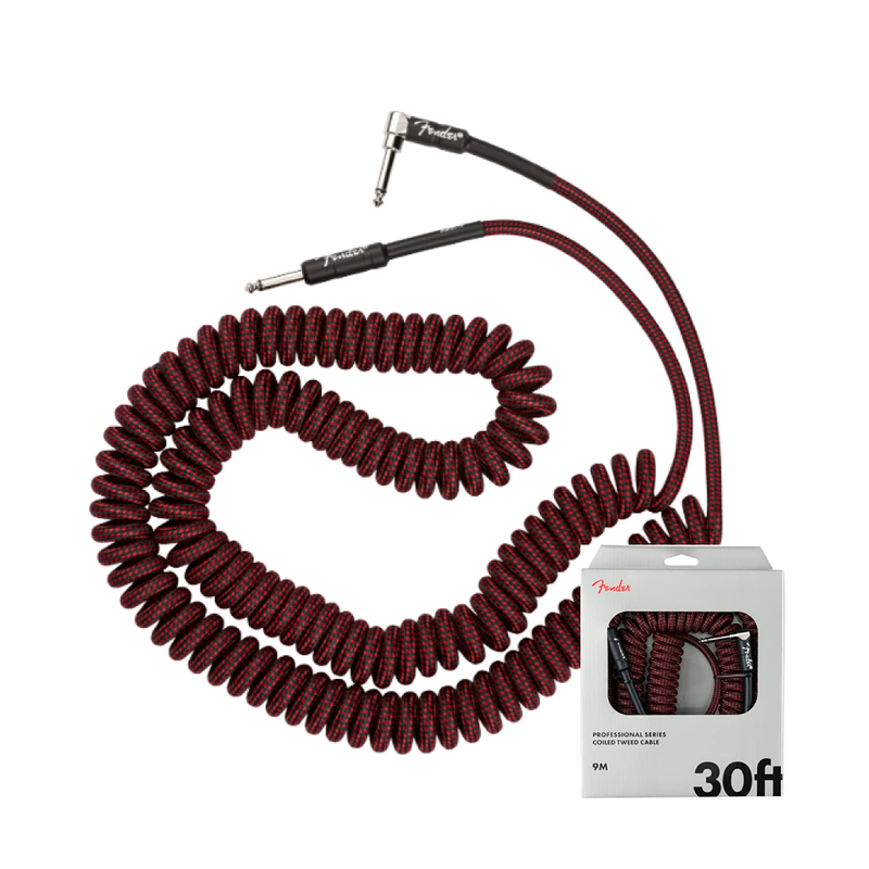 Cable Conexión Fender Pro Coil Cable 30' Red Tweed - 9 Mtr
