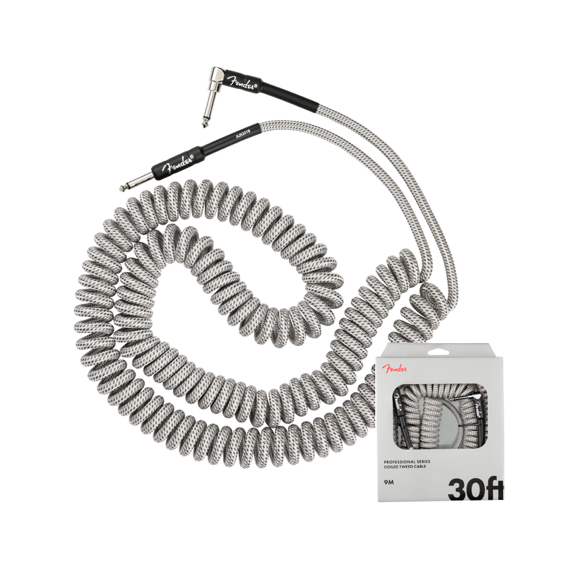 Cable Conexión Fender Pro Coil Cable 30' / White Tweed - 9 Mts
