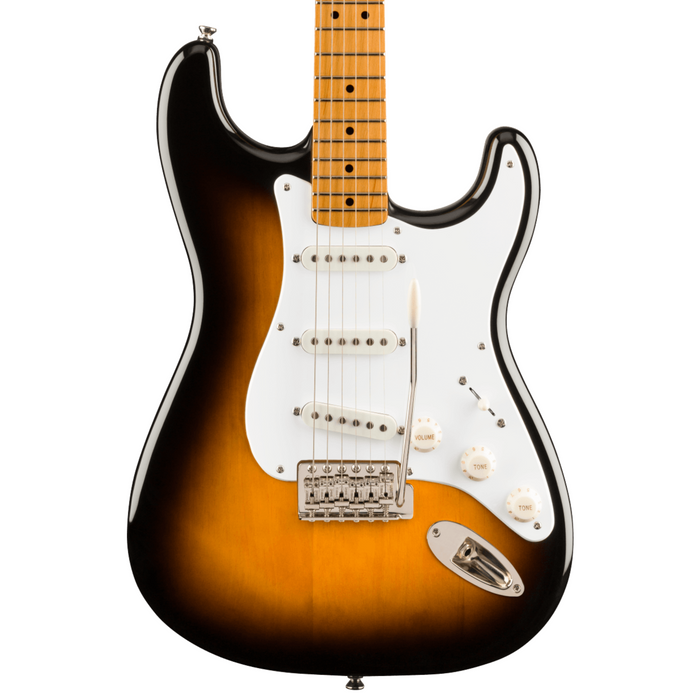 Guitarra Eléctrica Squier Classic Vibe 50S Stratocaster con mástil de Maple -2 Tone Sunburst