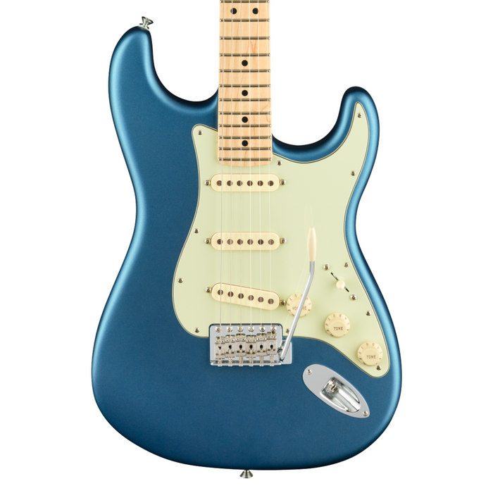 Guitarra Eléctrica Fender American Performer Stratocaster con mástil de Maple - Satin Lake Placid Blue