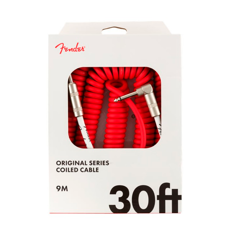 Cable Conexión Fender Original Coil 30' / Fiesta Red - 9 Mts