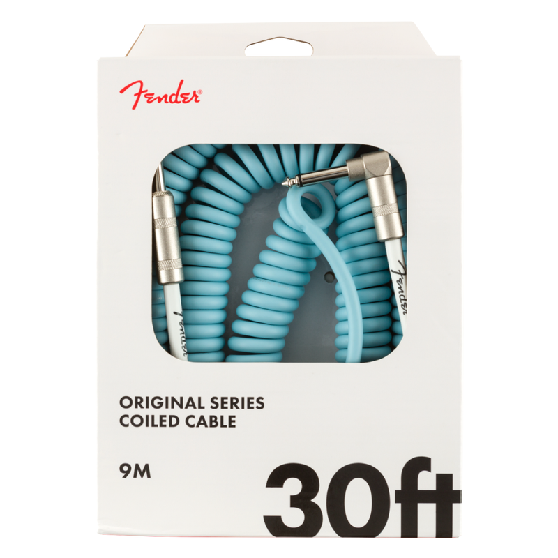 Cable Conexión Fender Original Coil 30' / Daphne Blue - 9 Mts
