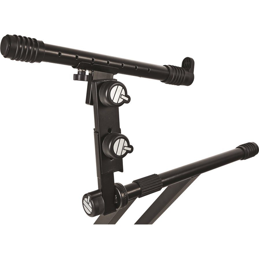 Quiklok QL742 Heavy Duty Two-Tier Keyboard Stand, Black - Nearly New