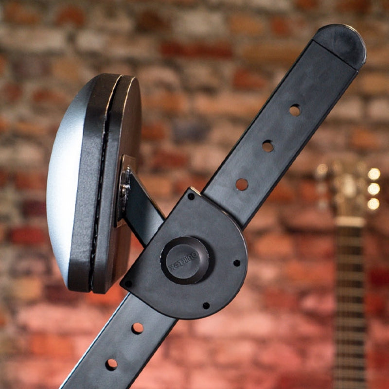 Banqueta Quik Lok DX/749 de Armado rápido, ajustable, con respaldo y soporte de pies