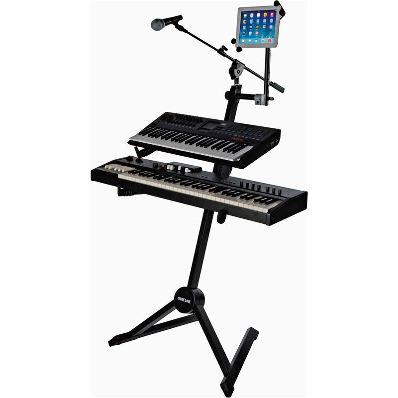Soporte Quik Lok SL/930 para Teclado Inclinado de Dos Niveles Ajustable