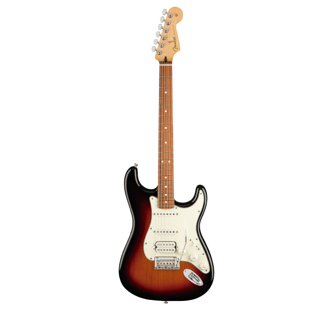 Guitarra Eléctrica Fender Player Stratocaster HSS con mástil de Pau Ferro -3 Tone Sunburst