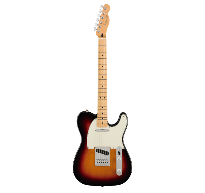 Guitarra Eléctrica Fender Player Telecaster con mástil de Maple- 3 Tone Sunburst