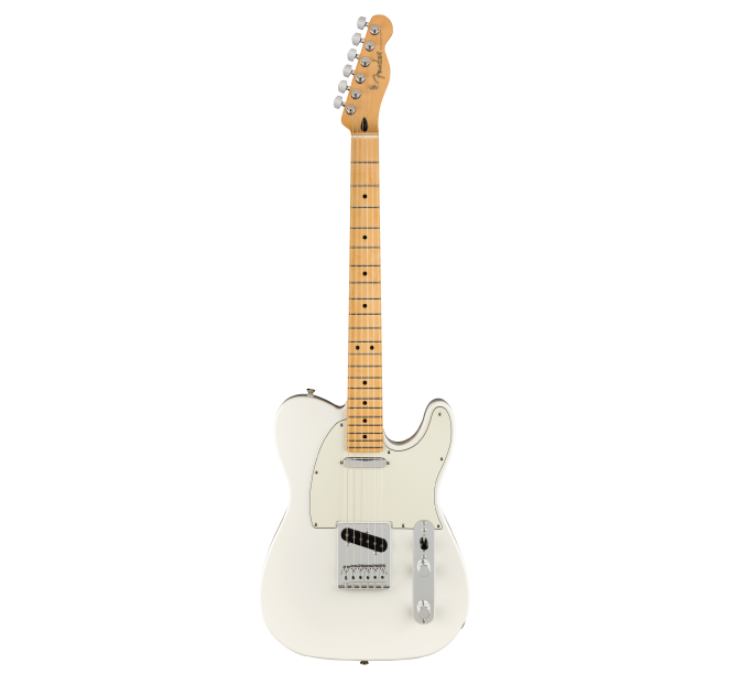 Guitarra Eléctrica Fender Player Telecaster con mástil de Maple- Polar White