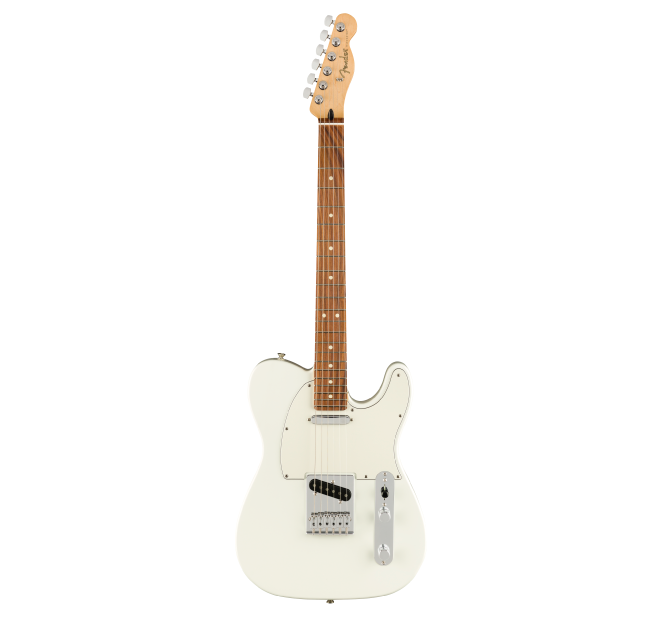 Guitarra Eléctrica Fender Player Telecaster con mástil de Pau Ferro - Polar White