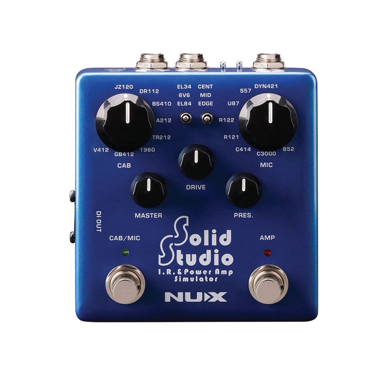 Pedal NUX Solid Studio Simulador de Amplificador (NSS-5)
