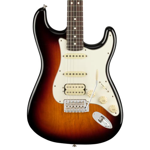 Guitarra Eléctrica Fender American Performer Stratocaster HSS Mástil de Palo Rosa - 3 Tone Sunburst