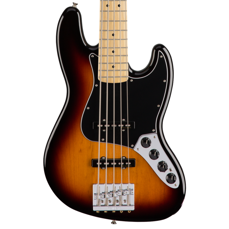 Bajo Eléctrico Fender Deluxe Active Jazz Bass V con mástil de Maple - 3 Tone Sunburst