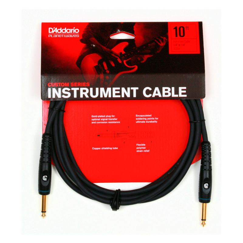 Cable Conexión D'Addario PW-G-10 Custom Series / 10' - 3 Mtrs