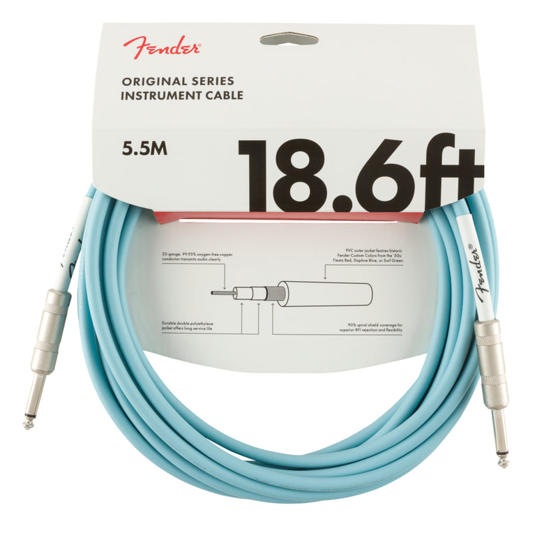Cable Conexión Fender Original 18.6'' Inst Cable Daphne Blue