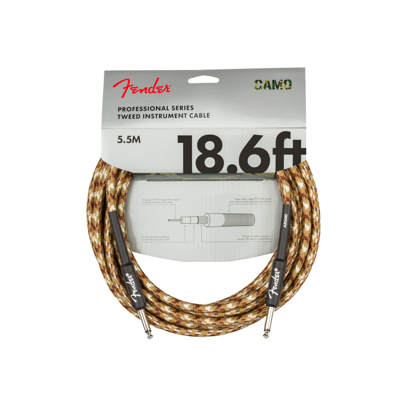 Cable Conexión Fender Professional Instrument Cable - 18.6' - Desert Camo