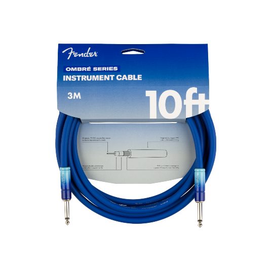 Cable Conexión Fender 10' Ombré Cable - Belair Blue