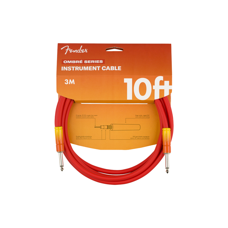 Cable Conexión Fender Ombré 10' Straight/Straight - Tequila Sunrise