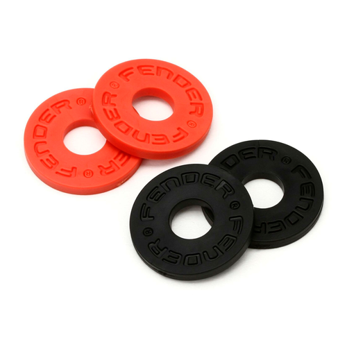 Seguros para Correa Fender Strap Blocks (4 Pk) - Negros y rojos