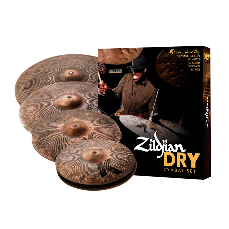 Pack de Platillos Zildjian Serie K Custom Special Dry 14H, 16C, 18C, 21R