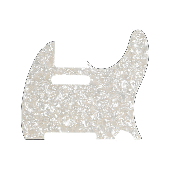 Pickguard Fender de 8 huecos, Telecaster - Aged White Pearl