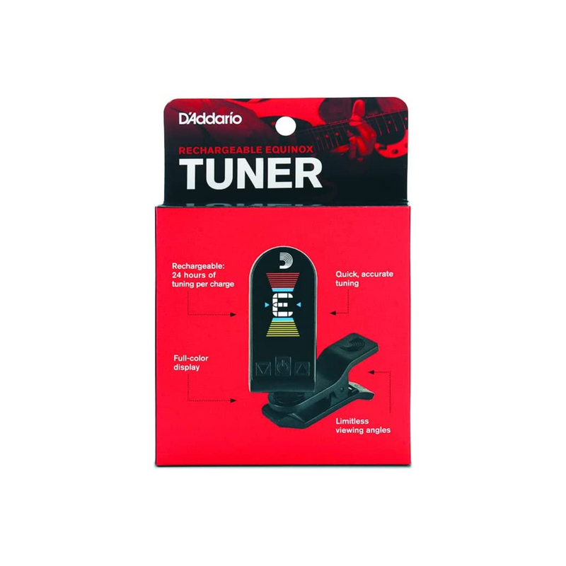 Afinador D'Addario recargable Equinox - PW-CT-24