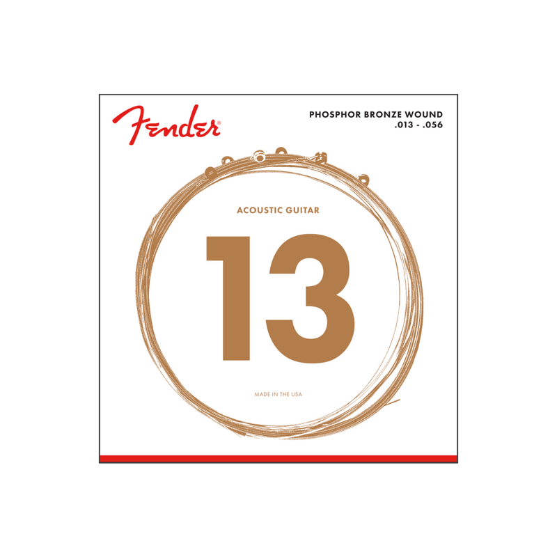 Cuerda Fender para Guitarra Acústica 60M Phosphor Bronze - Ball End - 13-56