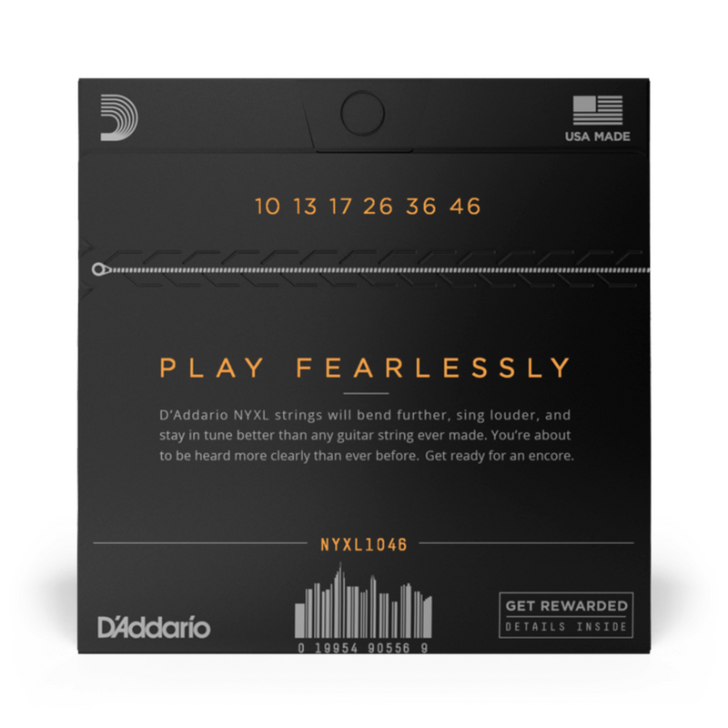 Cuerda D'Addario para Guitarra Eléctrica NYXL1046 Nickel Wound