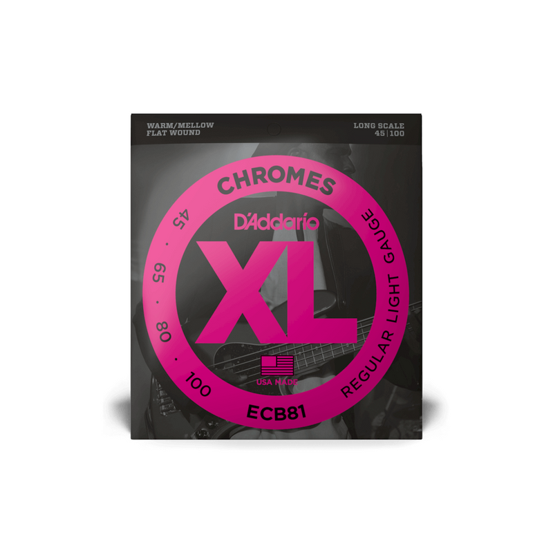 Cuerdas D'Addario para Bajo Eléctrico D'Addario ECB81 Chromes Calibre 0.045 - 0.100