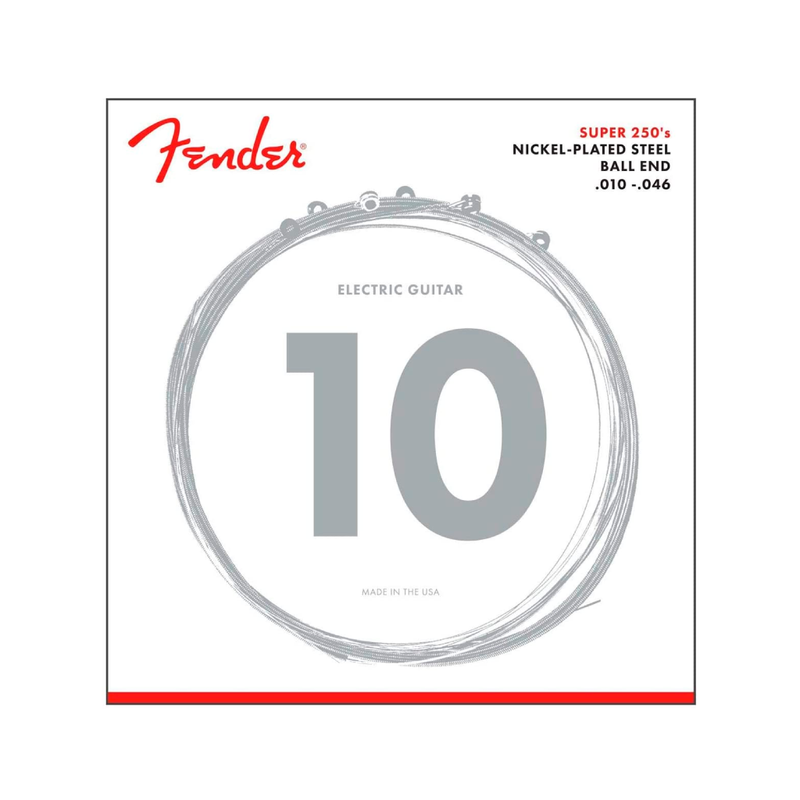 Cuerda Fender para Guitarra Eléctrica 250R Nickel Plated Stell Ball End 10-46