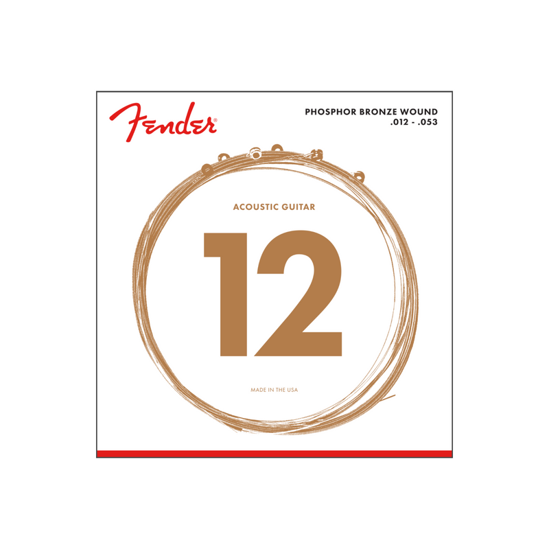 Cuerda Fender para Guitarra Acústica 60L Phosphor Bronze - Ball End - 12-53