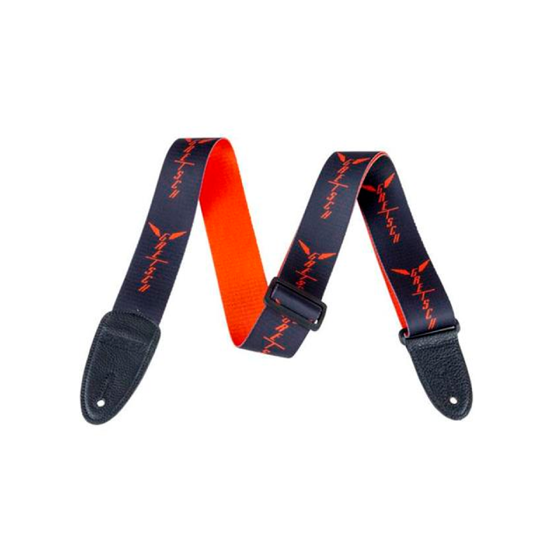 Correa Gretsch Strap Wings Logo Pattern Black/Orange
