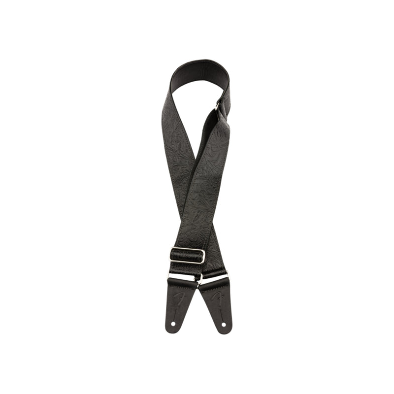 Correa Fender 2'' Tooled Leather - Black