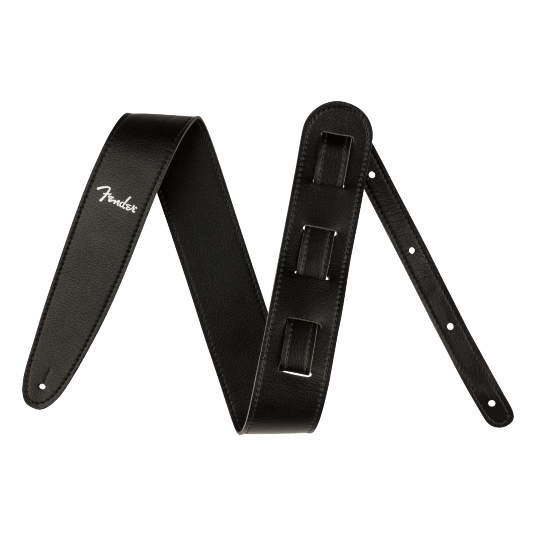 Correa Fender de cuero vegano - Vegan Leather Strap - Black - 2.5''