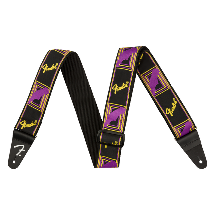 Correa Fender 2'' Neon Monogrammed Strap - Purple/Yellow
