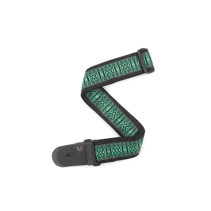 Correa de guitarra D'Addario de nylon tejida - 2'' - Monterey, Green - T20W1422