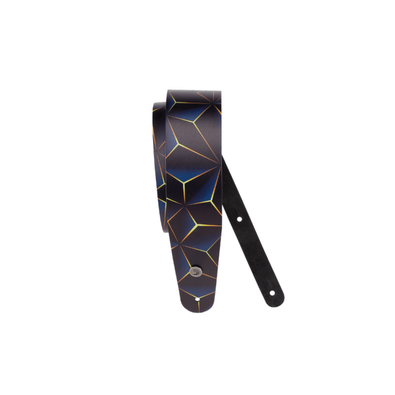 Correa de guitarra D'Addario Printed de cuero - 2.5'' - Optic Art - 25PL06