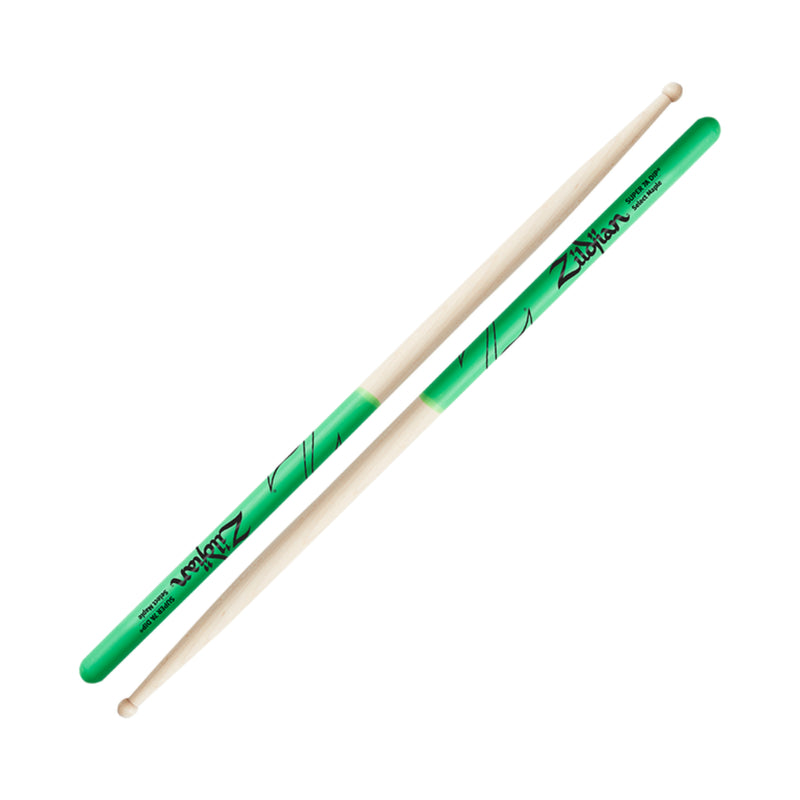 Baquetas Zildjian DS Súper 7A Maple Green DIP ZS7AMDG